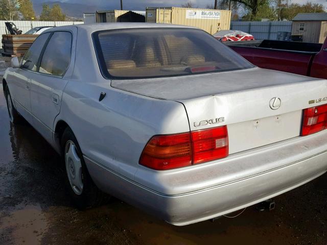 JT8BH28F9V0092821 - 1997 LEXUS LS 400 WHITE photo 3