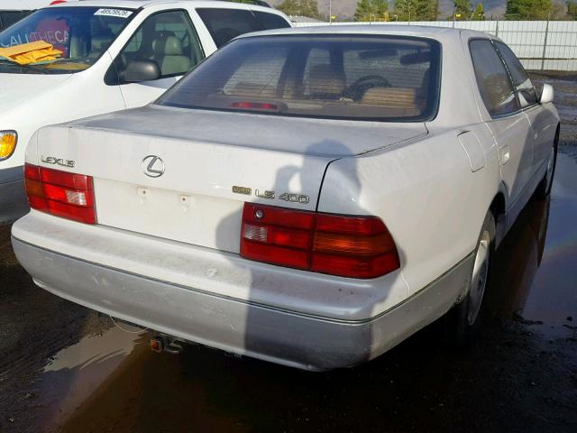 JT8BH28F9V0092821 - 1997 LEXUS LS 400 WHITE photo 4