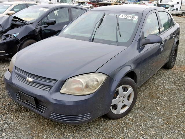 1G1AL58F887317361 - 2008 CHEVROLET COBALT LT BLUE photo 2