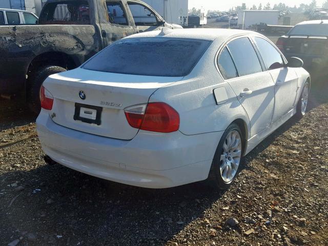 WBAVD33596KV67434 - 2006 BMW 330 XI WHITE photo 4