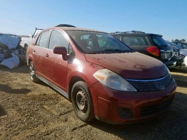 3N1BC11EX8L365495 - 2008 NISSAN VERSA S RED photo 1