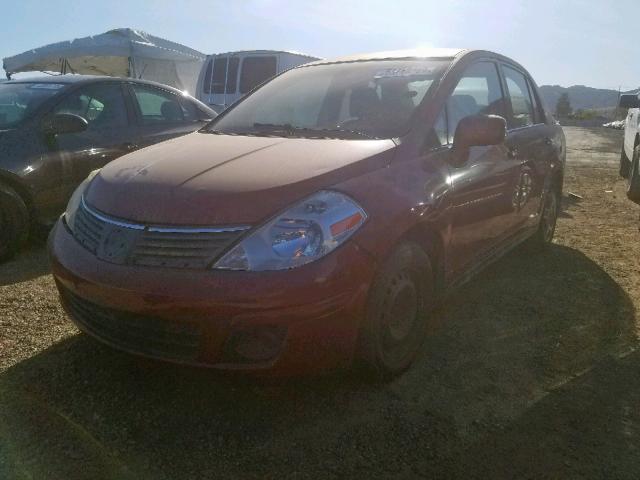 3N1BC11EX8L365495 - 2008 NISSAN VERSA S RED photo 2