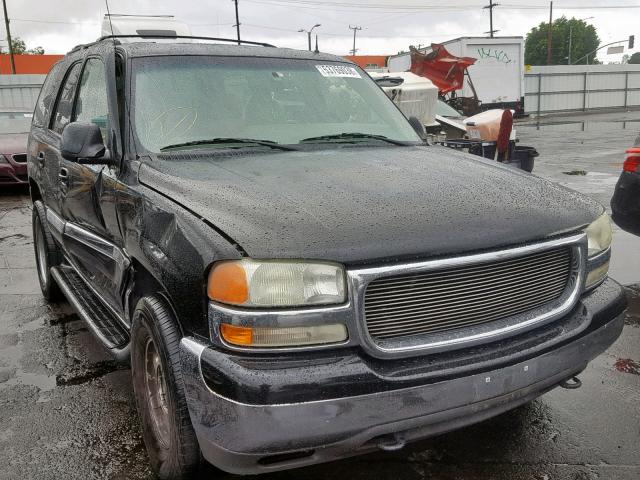 1GKEC13TX2R253659 - 2002 GMC YUKON BLACK photo 1