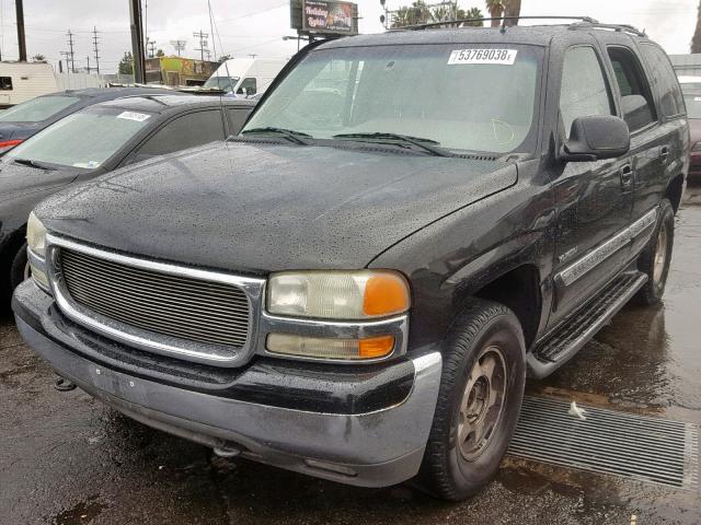 1GKEC13TX2R253659 - 2002 GMC YUKON BLACK photo 2