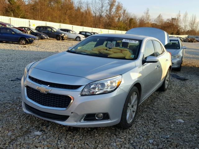 1G11H5SL1EF225087 - 2014 CHEVROLET MALIBU LTZ SILVER photo 2