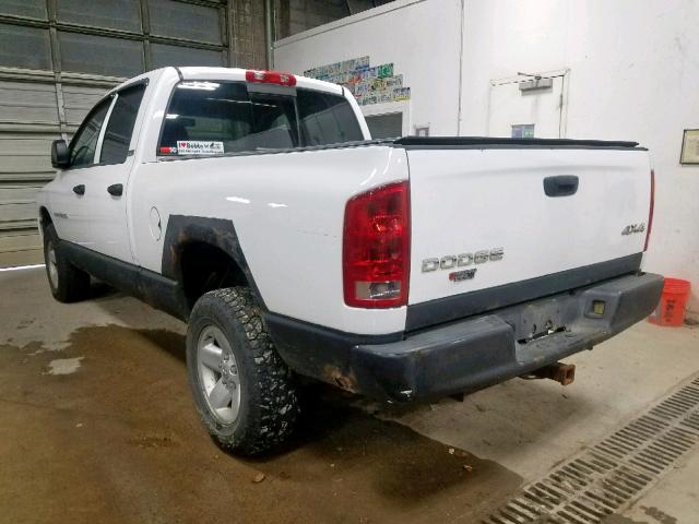 1D7HU18N82J163091 - 2002 DODGE RAM WHITE photo 3