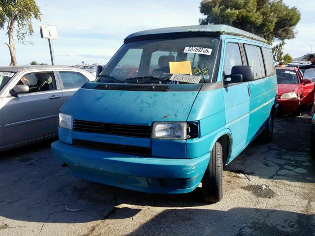 WV2MD0707PH014485 - 1993 VOLKSWAGEN EUROVAN MV GREEN photo 2