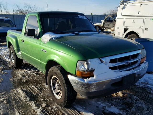 1FTYR10C5XPA04605 - 1999 FORD RANGER GREEN photo 1