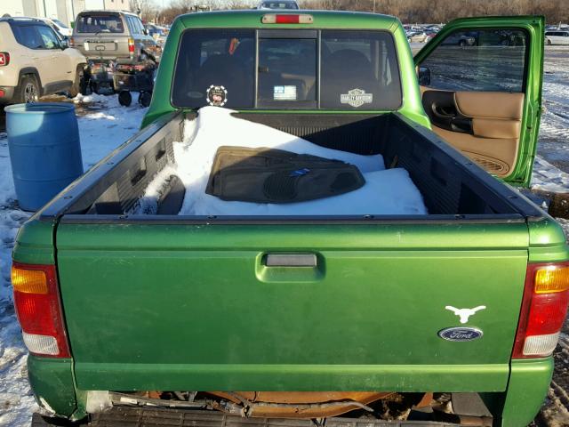 1FTYR10C5XPA04605 - 1999 FORD RANGER GREEN photo 6