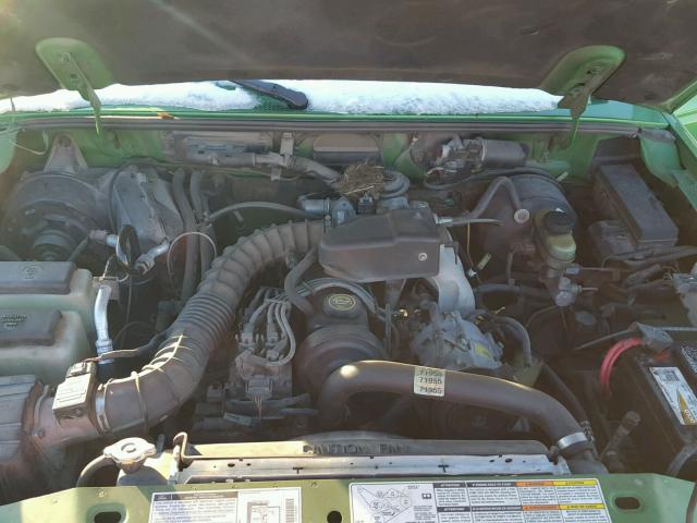 1FTYR10C5XPA04605 - 1999 FORD RANGER GREEN photo 7