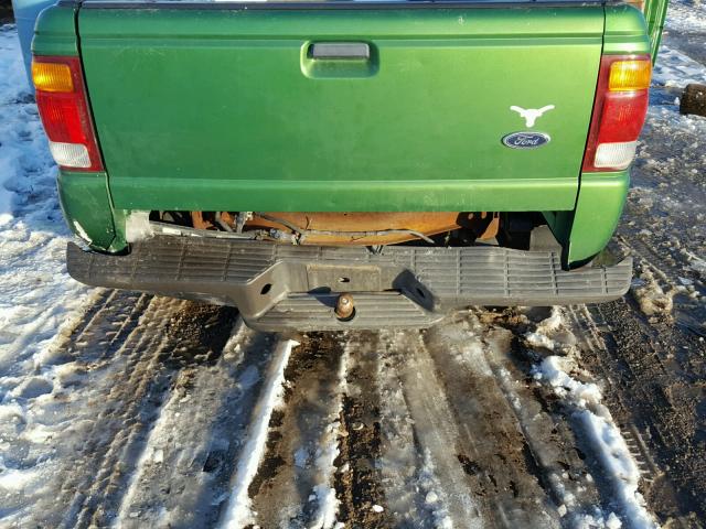 1FTYR10C5XPA04605 - 1999 FORD RANGER GREEN photo 9