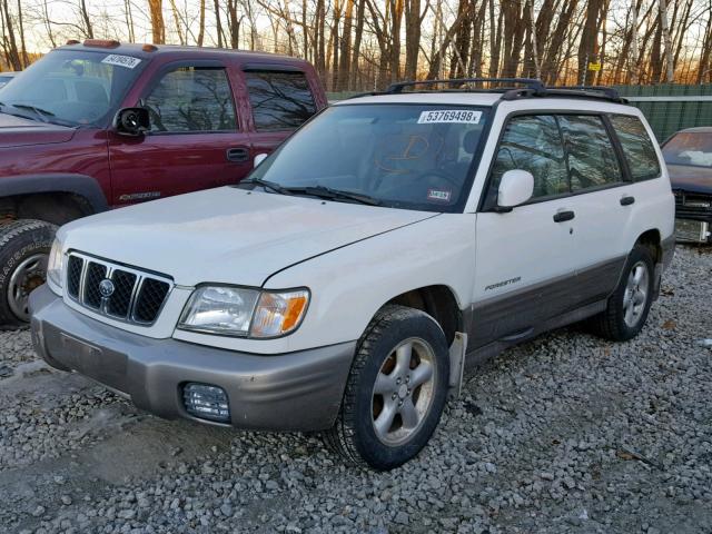 JF1SF65582H729985 - 2002 SUBARU FORESTER S WHITE photo 2