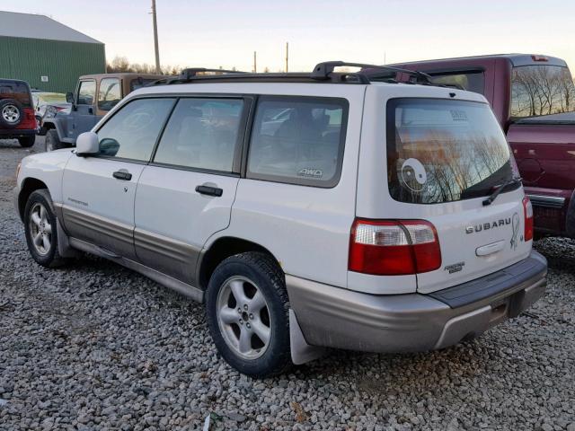 JF1SF65582H729985 - 2002 SUBARU FORESTER S WHITE photo 3