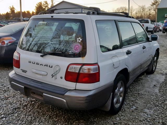 JF1SF65582H729985 - 2002 SUBARU FORESTER S WHITE photo 4