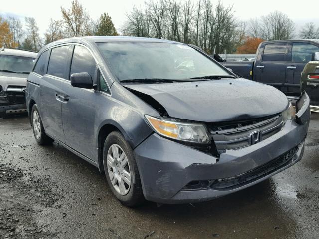 5FNRL5H20DB041821 - 2013 HONDA ODYSSEY LX GRAY photo 1