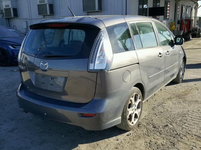 JM1CR29L190330044 - 2009 MAZDA 5 GRAY photo 4