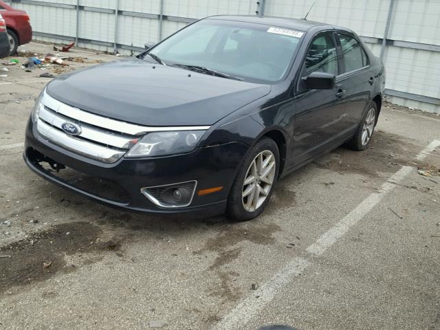 3FAHP0JG0AR389143 - 2010 FORD FUSION SEL BLACK photo 2