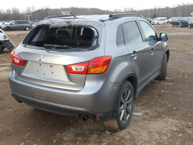 4A4AR5AUXDE024753 - 2013 MITSUBISHI OUTLANDER GRAY photo 4