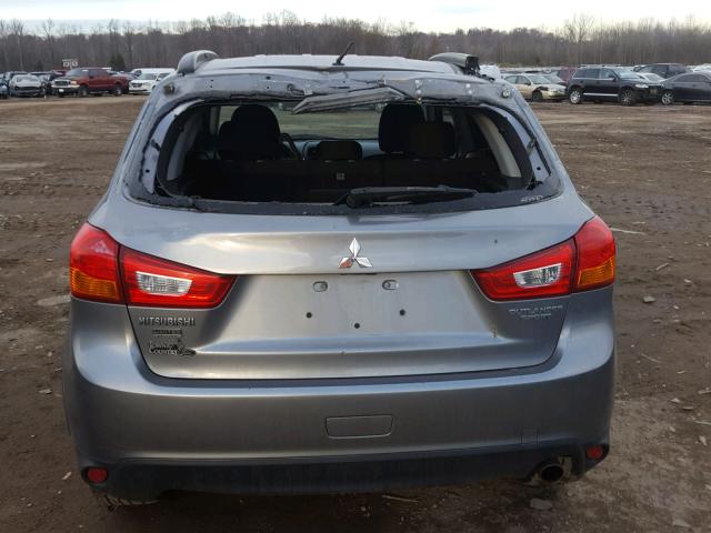 4A4AR5AUXDE024753 - 2013 MITSUBISHI OUTLANDER GRAY photo 9