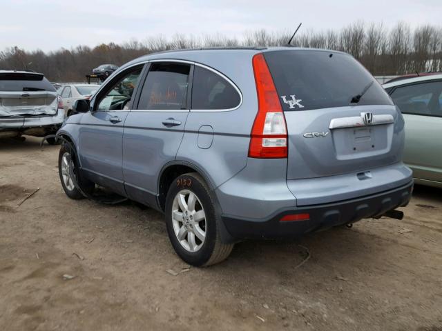 5J6RE48759L040095 - 2009 HONDA CR-V EXL BLUE photo 3