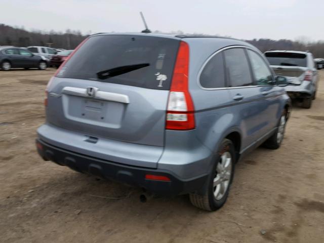 5J6RE48759L040095 - 2009 HONDA CR-V EXL BLUE photo 4