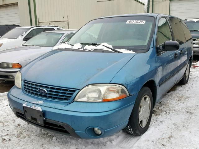 2FMZA50493BB70781 - 2003 FORD WINDSTAR W BLUE photo 2