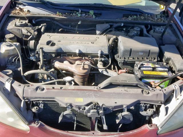 4T1BE32K85U068519 - 2005 TOYOTA CAMRY LE BURGUNDY photo 7