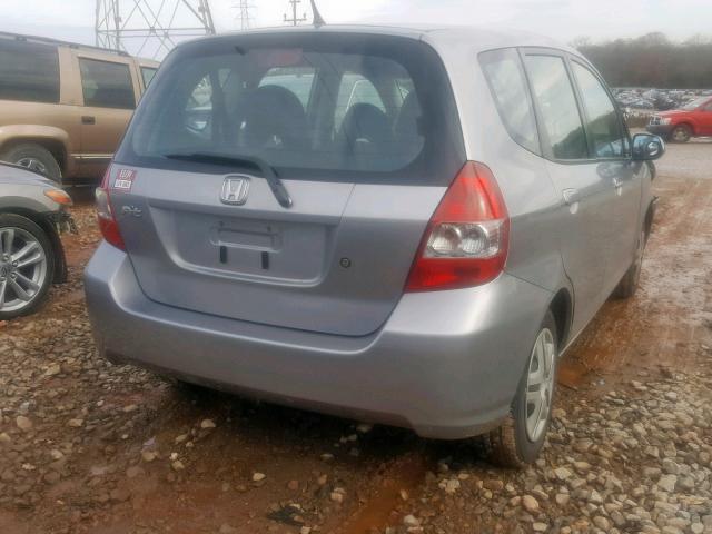 JHMGD38427S045773 - 2007 HONDA FIT GRAY photo 4