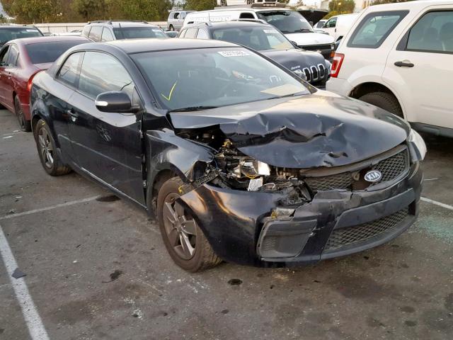 KNAFU6A24A5249890 - 2010 KIA FORTE EX BLACK photo 1