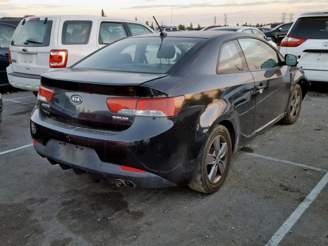 KNAFU6A24A5249890 - 2010 KIA FORTE EX BLACK photo 4