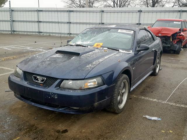 1FAFP42X93F306659 - 2003 FORD MUSTANG GT BLUE photo 2