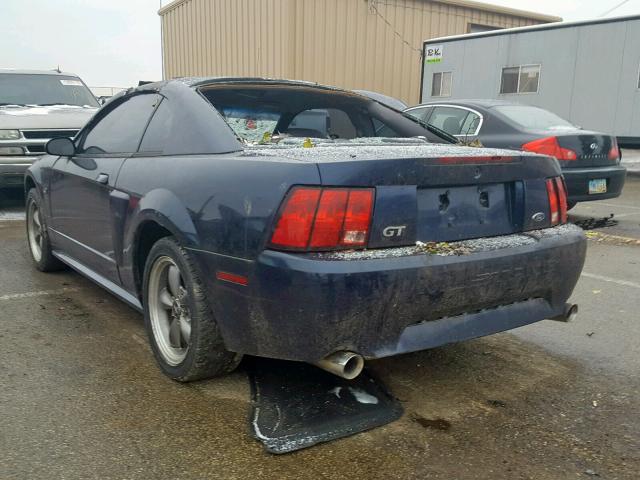 1FAFP42X93F306659 - 2003 FORD MUSTANG GT BLUE photo 3