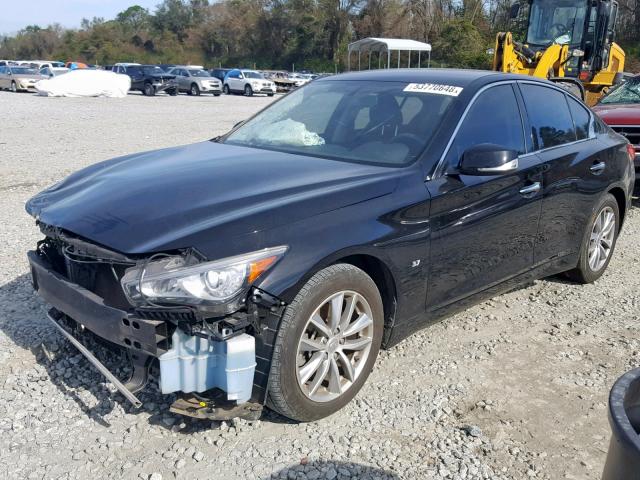 JN1BV7AP4EM691616 - 2014 INFINITI Q50 BASE BLACK photo 2