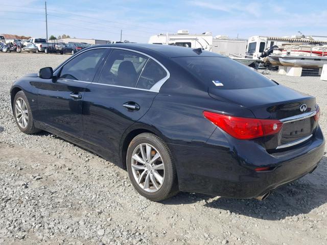 JN1BV7AP4EM691616 - 2014 INFINITI Q50 BASE BLACK photo 3