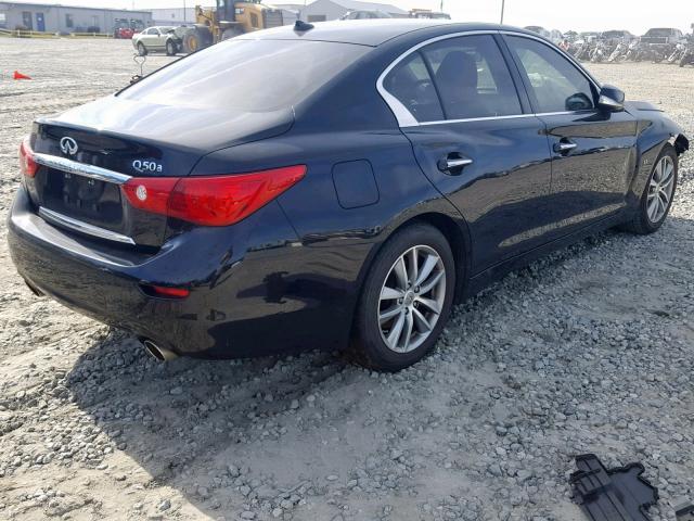 JN1BV7AP4EM691616 - 2014 INFINITI Q50 BASE BLACK photo 4