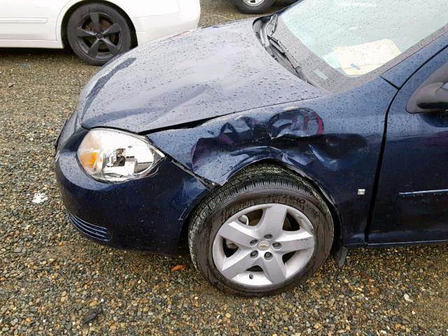 1G1AL58F487151243 - 2008 CHEVROLET COBALT LT BLUE photo 9