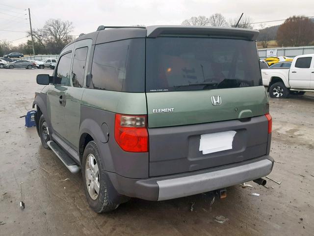 5J6YH28685L013076 - 2005 HONDA ELEMENT EX GREEN photo 3