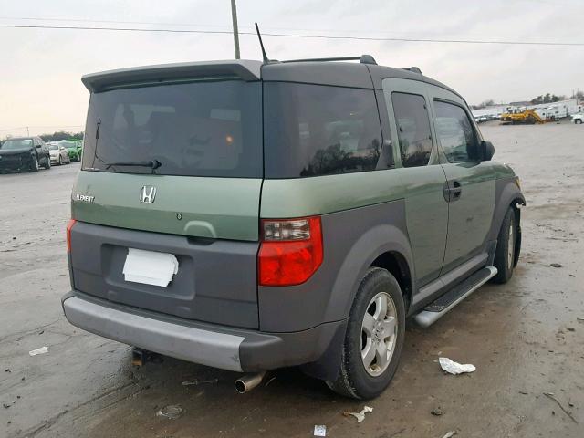 5J6YH28685L013076 - 2005 HONDA ELEMENT EX GREEN photo 4