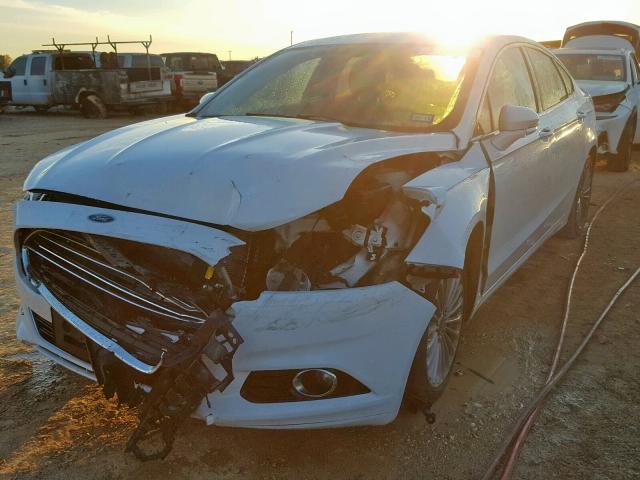 3FA6P0K97ER272866 - 2014 FORD FUSION TIT WHITE photo 2