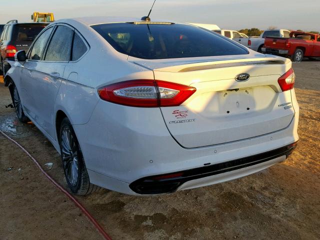 3FA6P0K97ER272866 - 2014 FORD FUSION TIT WHITE photo 3