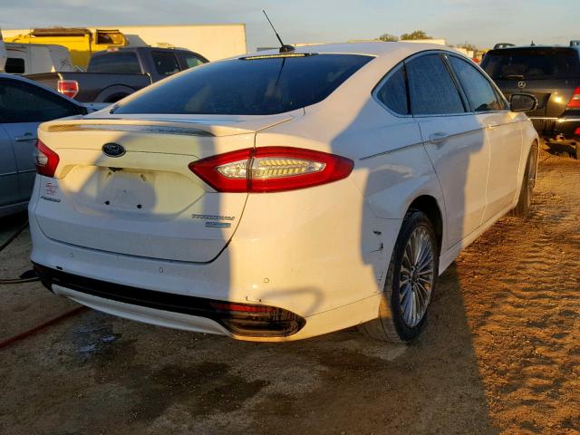 3FA6P0K97ER272866 - 2014 FORD FUSION TIT WHITE photo 4