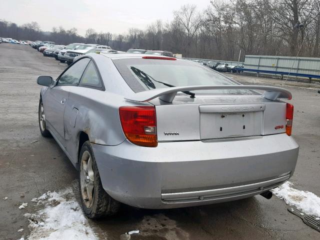 JTDDY38T5Y0030259 - 2000 TOYOTA CELICA GT- SILVER photo 3