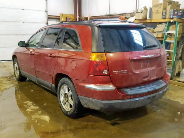 2C4GM68425R655433 - 2005 CHRYSLER PACIFICA T RED photo 3