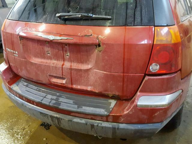 2C4GM68425R655433 - 2005 CHRYSLER PACIFICA T RED photo 9