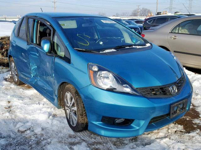 JHMGE8H53CC011235 - 2012 HONDA FIT SPORT BLUE photo 1