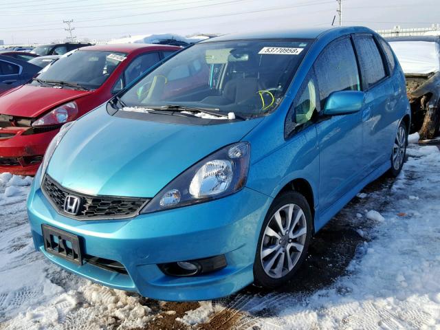 JHMGE8H53CC011235 - 2012 HONDA FIT SPORT BLUE photo 2