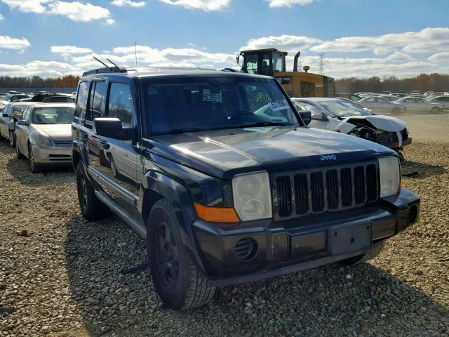 1J8HH48K76C203184 - 2006 JEEP COMMANDER BLACK photo 1