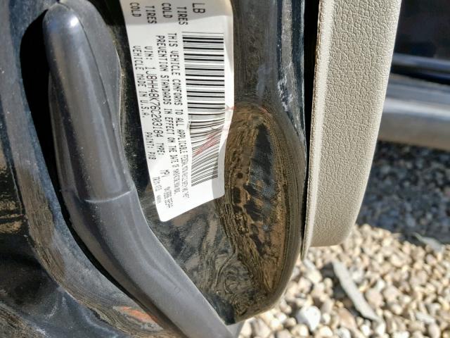 1J8HH48K76C203184 - 2006 JEEP COMMANDER BLACK photo 10