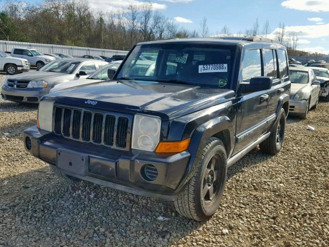 1J8HH48K76C203184 - 2006 JEEP COMMANDER BLACK photo 2