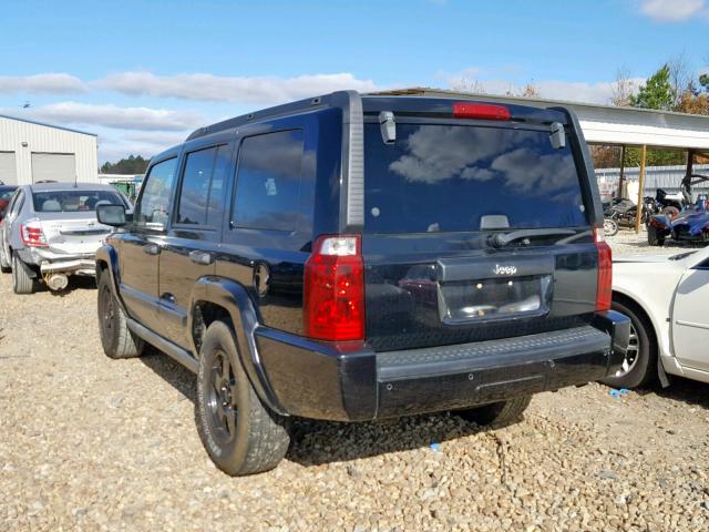 1J8HH48K76C203184 - 2006 JEEP COMMANDER BLACK photo 3
